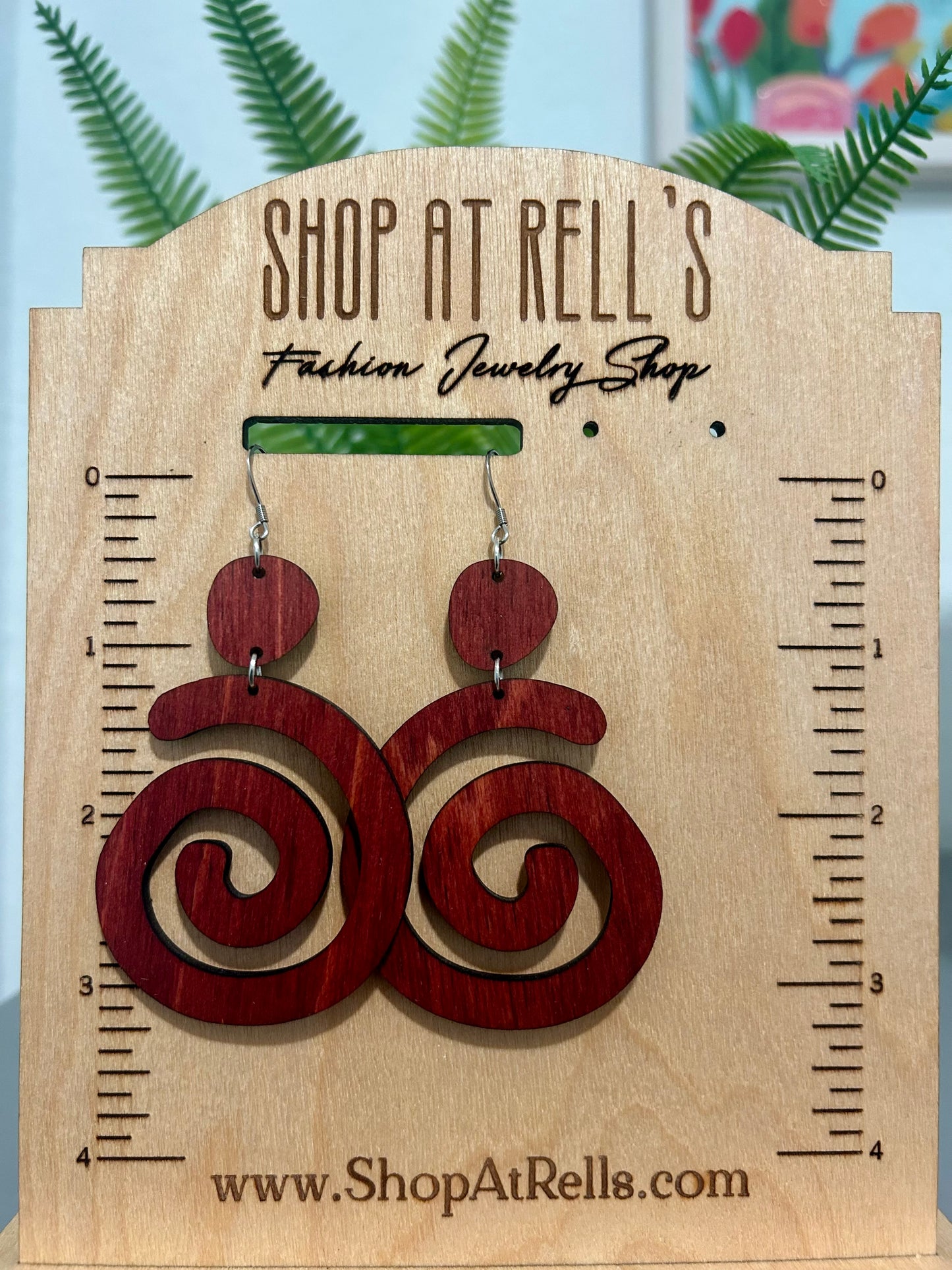 Reddish Brown Spirals