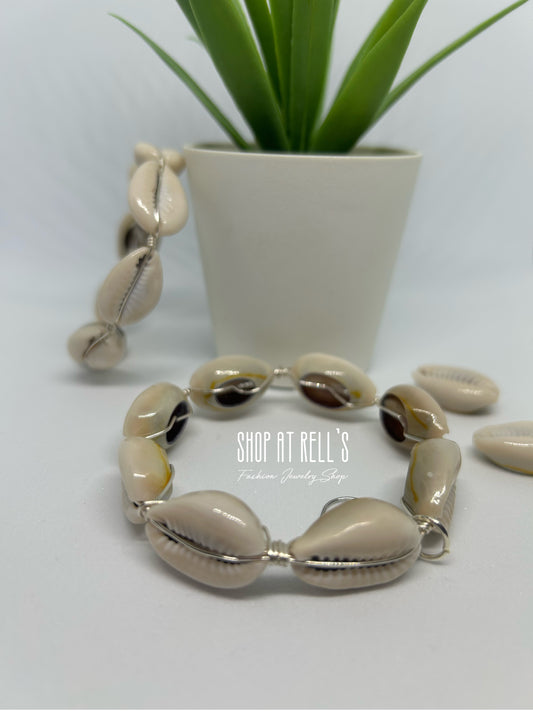 Cowrie Hoops